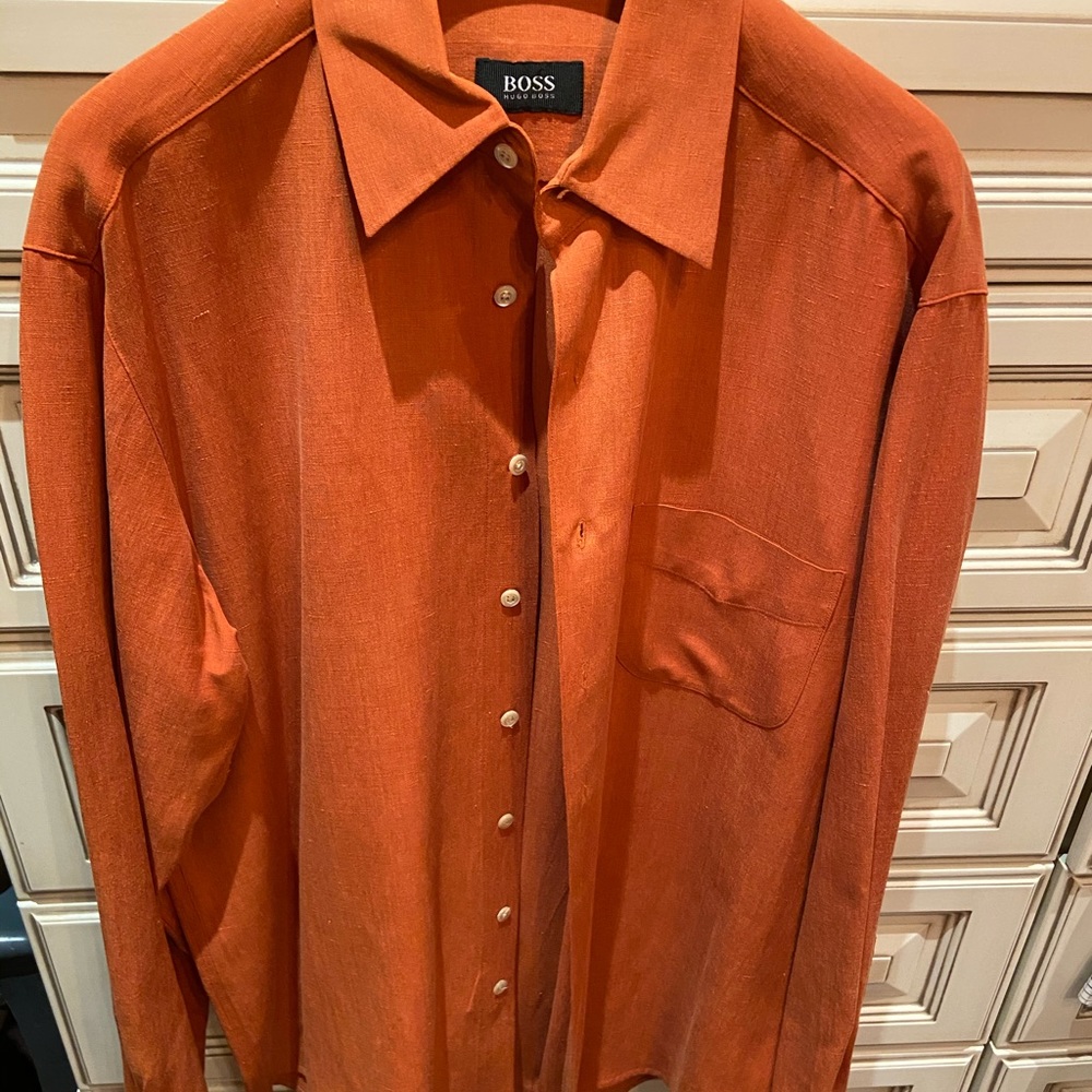 Silk Hugo Boss Dress Shirt